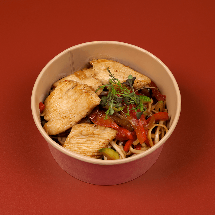 Удон с курицей